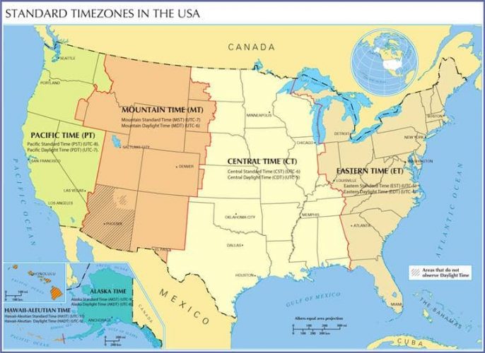 Does Arizona have 2 time zones? Difference between Page & Monument Valley