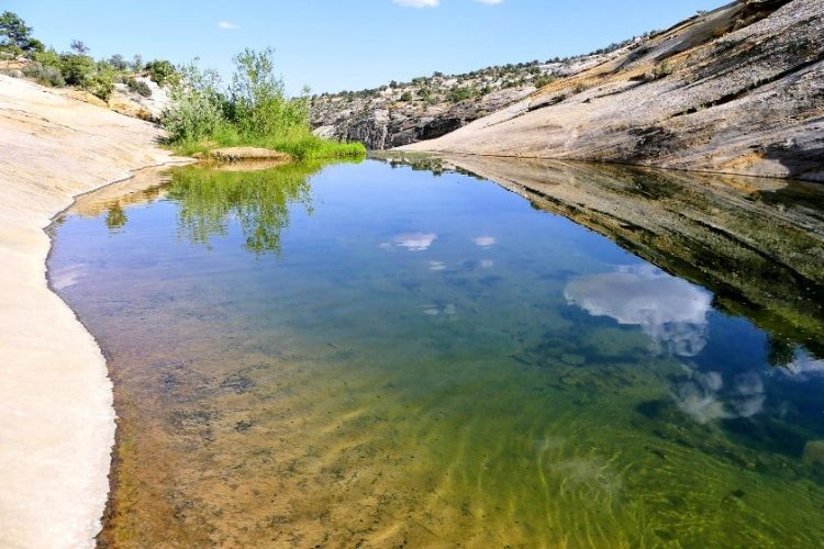 Upper Calf Creek falls pool