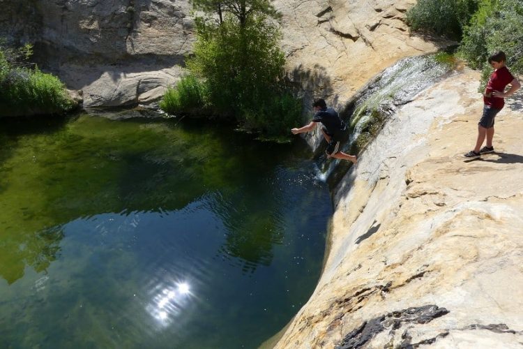 Upper Calf creek falls swiming