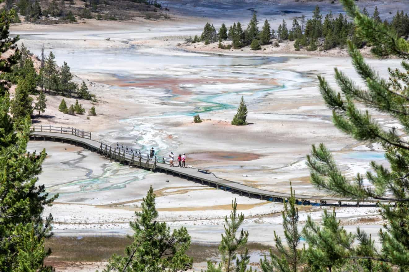 Norris Geyser Basin Yellowstone Trail Map and Tips for Visiting the Area